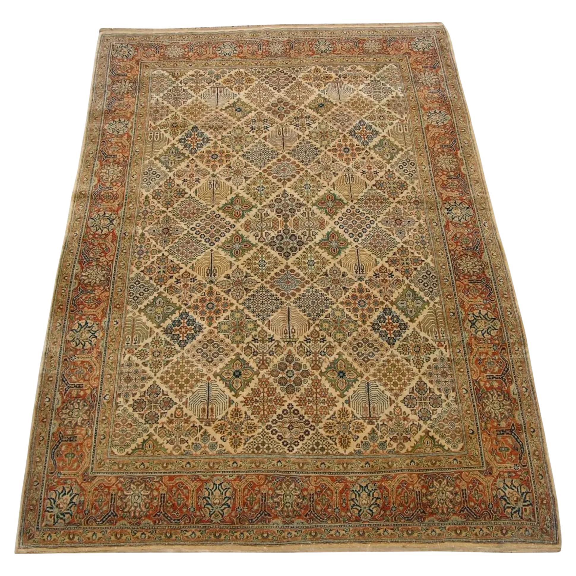 Early 19th Century Antique Saruk Rug 10'0'' X 6'5'' For Sale