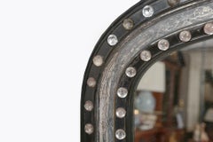 Early 19th Century Arched Galway Gilt and Ebonised Mirror