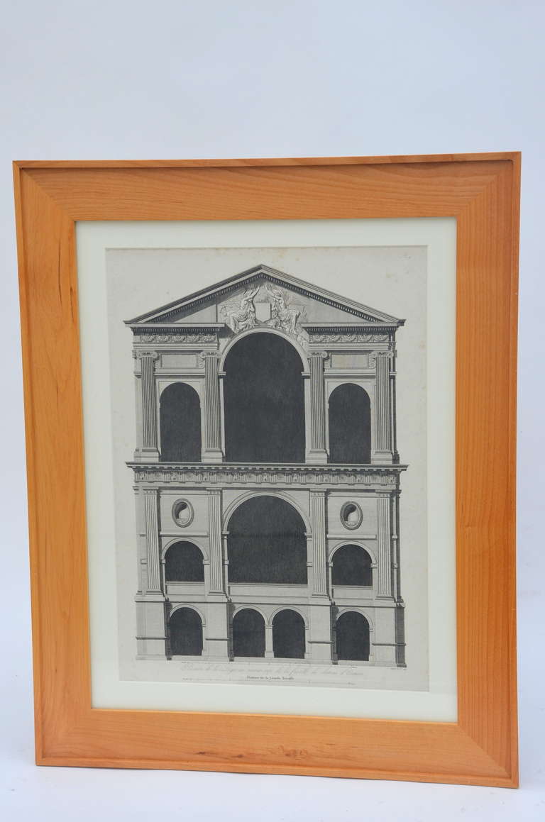 Neoclassical Early 19th Century Architectural Prints by Louis-Pierre Baltard de la Fresque For Sale