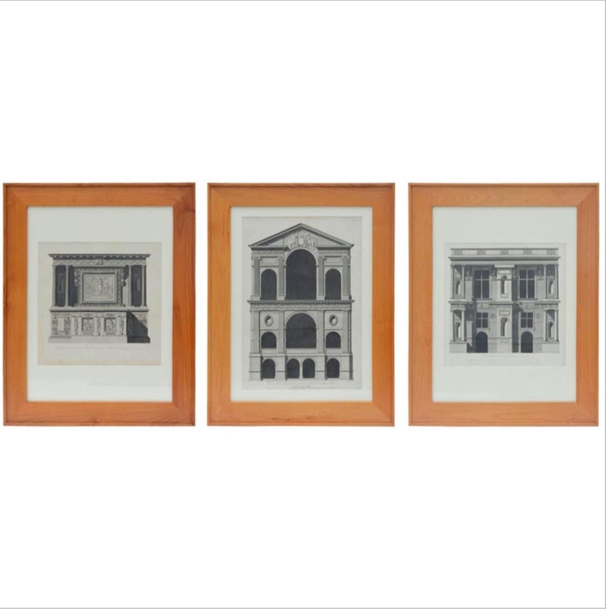 Impressions architecturales du début du XIXe siècle par Louis-Pierre Baltard De La Fresque Excellent état - En vente à Los Angeles, CA