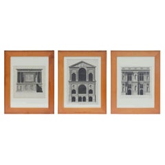 Antique Early 19th Century Architectural Prints by Louis-Pierre Baltard De La Fresque