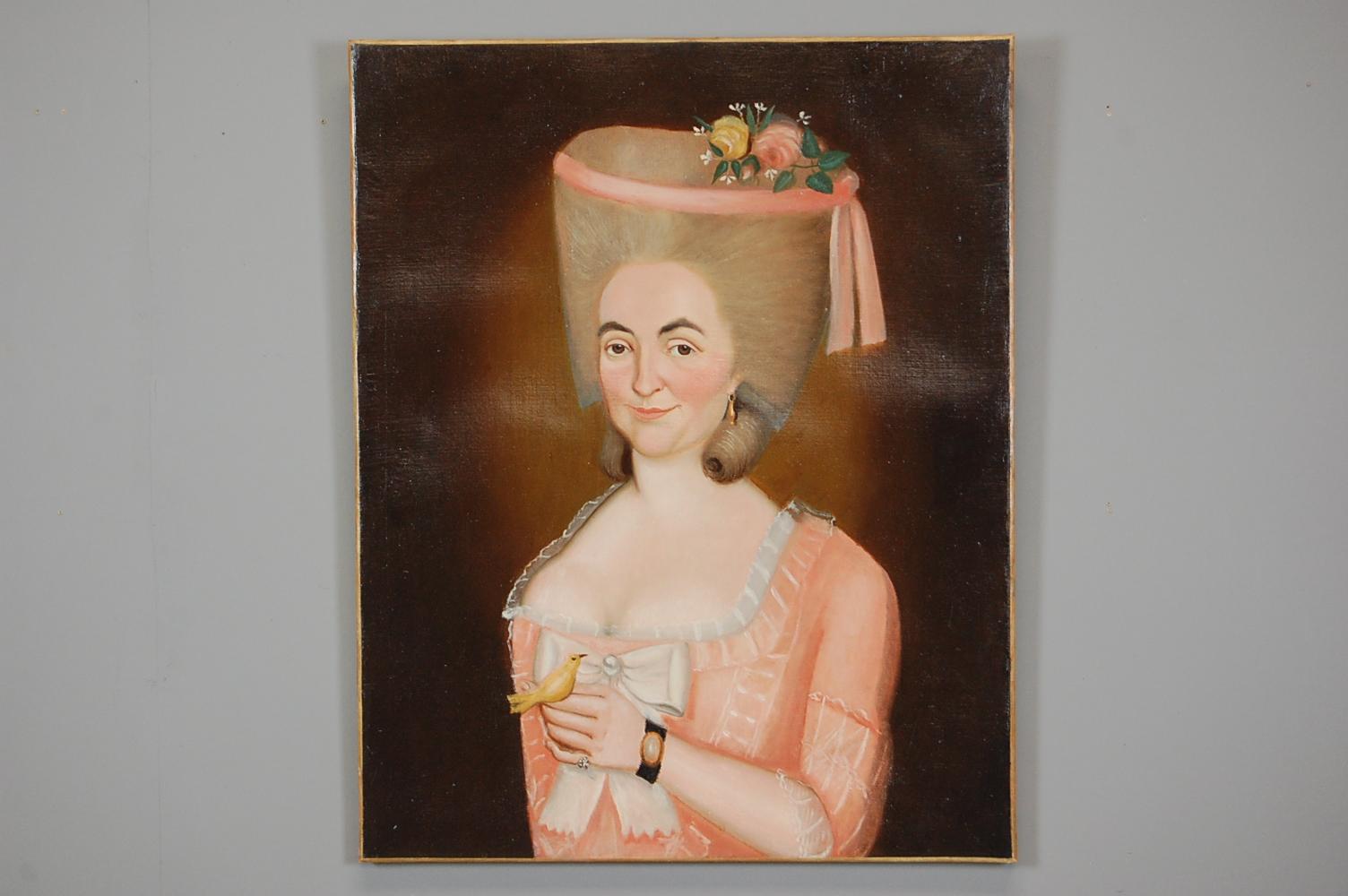 Early 19th Century Aristocratic Lady Oil Painting 3