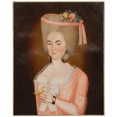 Early 19th Century Aristocratic Lady Oil Painting