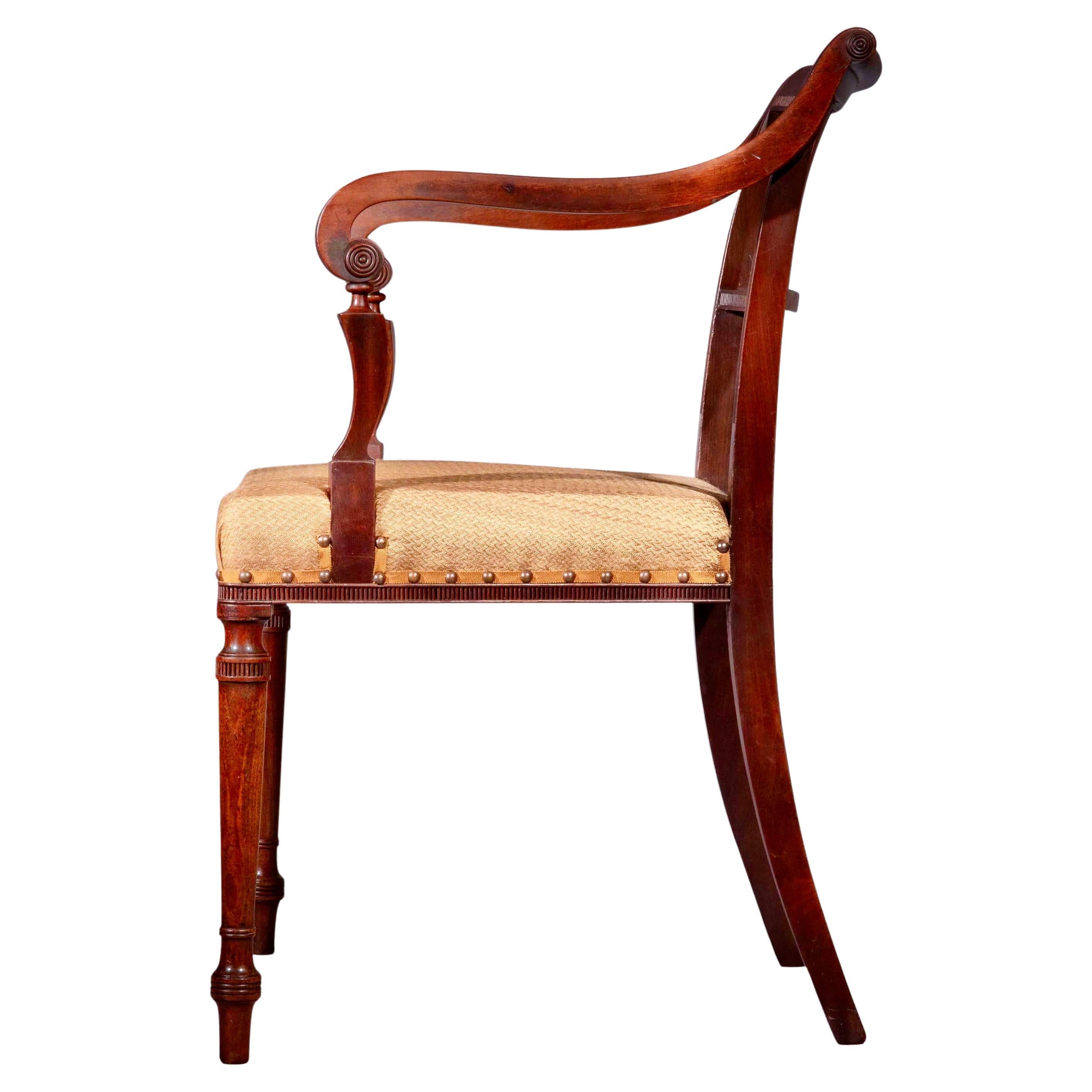 Early 19th Century Armchair or Desk Chair of Regency Period