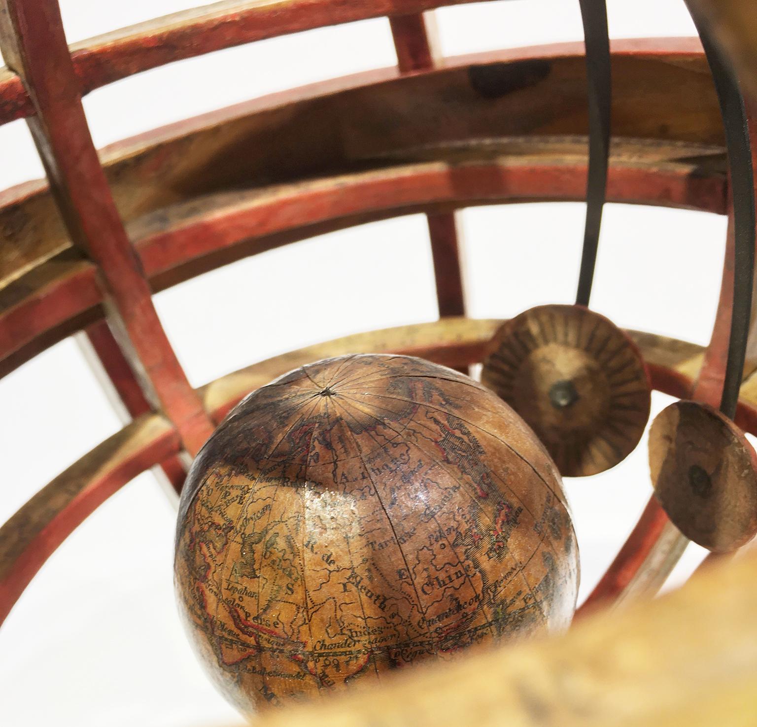 French Ptolemaic Armillary Sphere Charles-François Delamarche Paris, 1805-1810 Circa For Sale