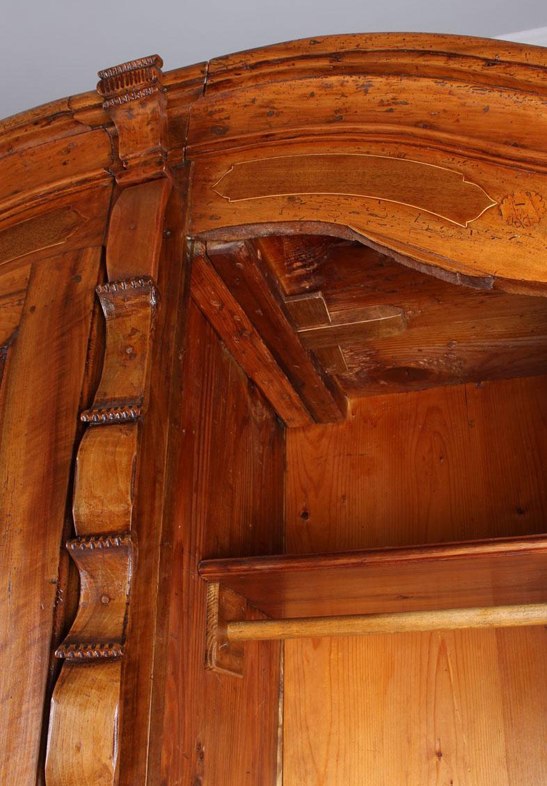 Early 19th Century Armoire, German Cupboard, Armoire, Walnut with Inlays, 1800 4