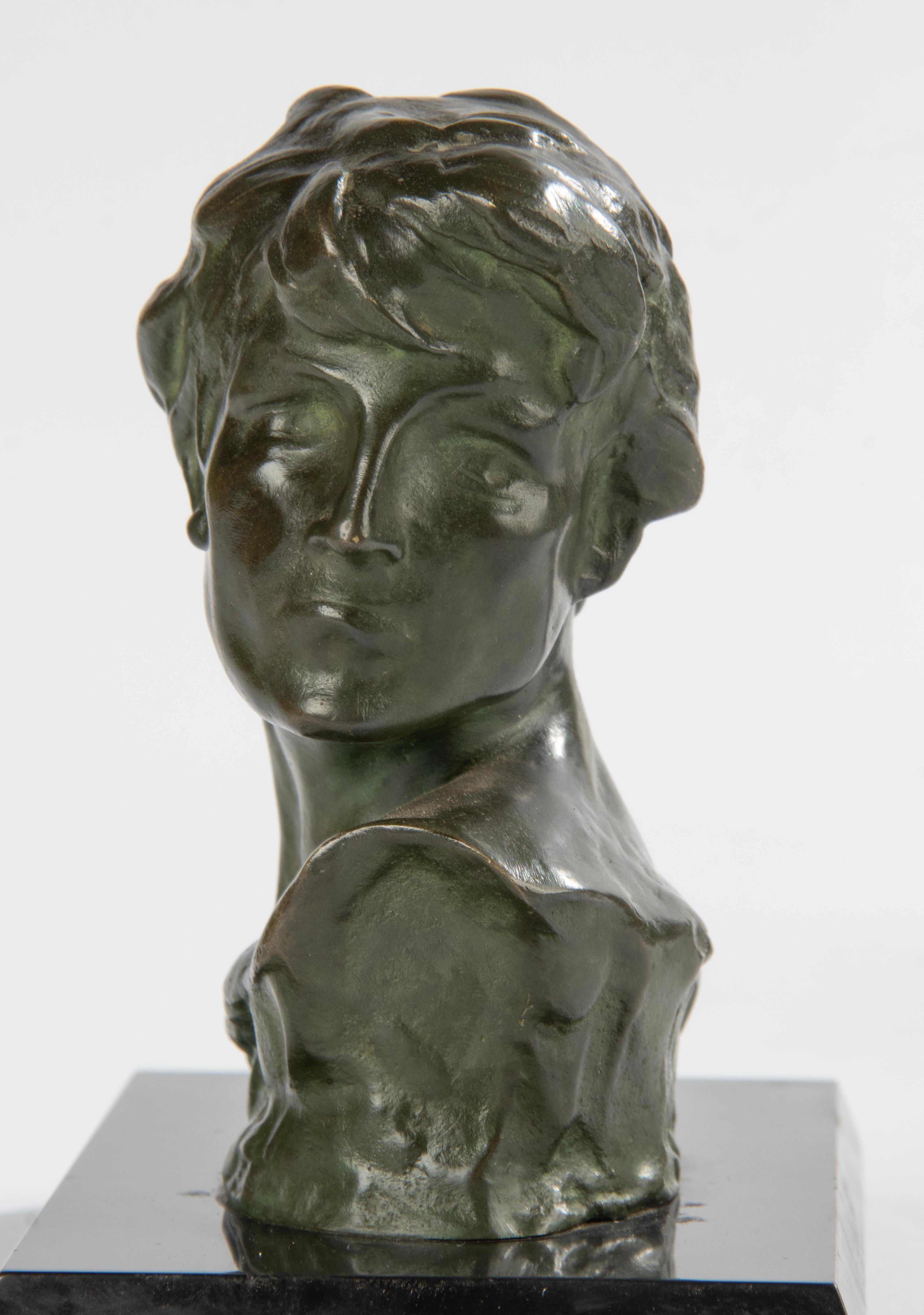 Jugendstil-Bücherstützen aus Bronze – Jacques Marin, frühes 19. Jahrhundert im Angebot 11