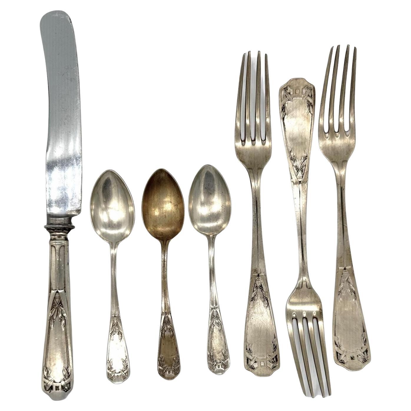 Early 19th Century Art Nouveau Serveware Set of Seven by Sheffield