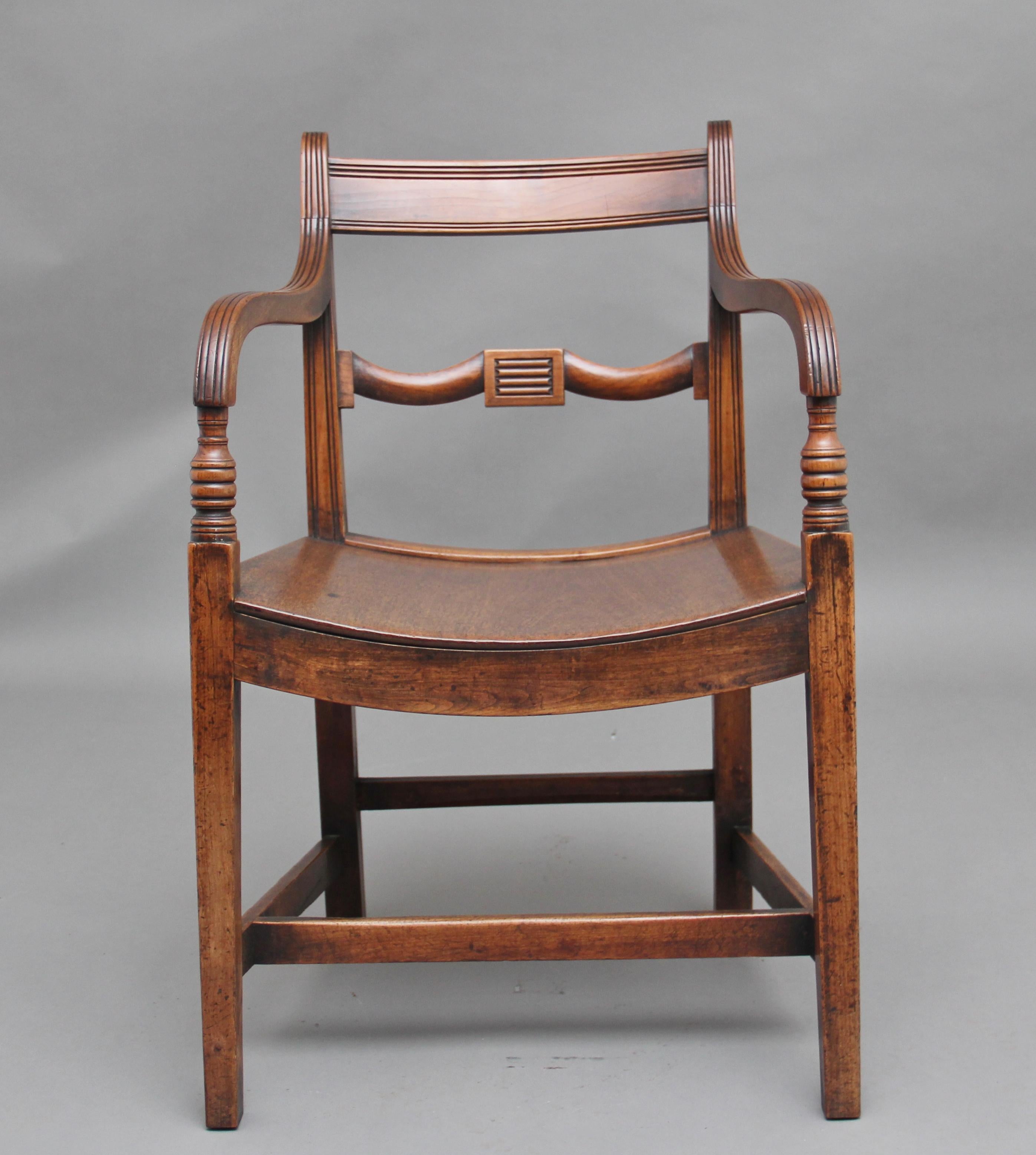 Mid-19th Century Early 19th Century Ash and Elm Armchair