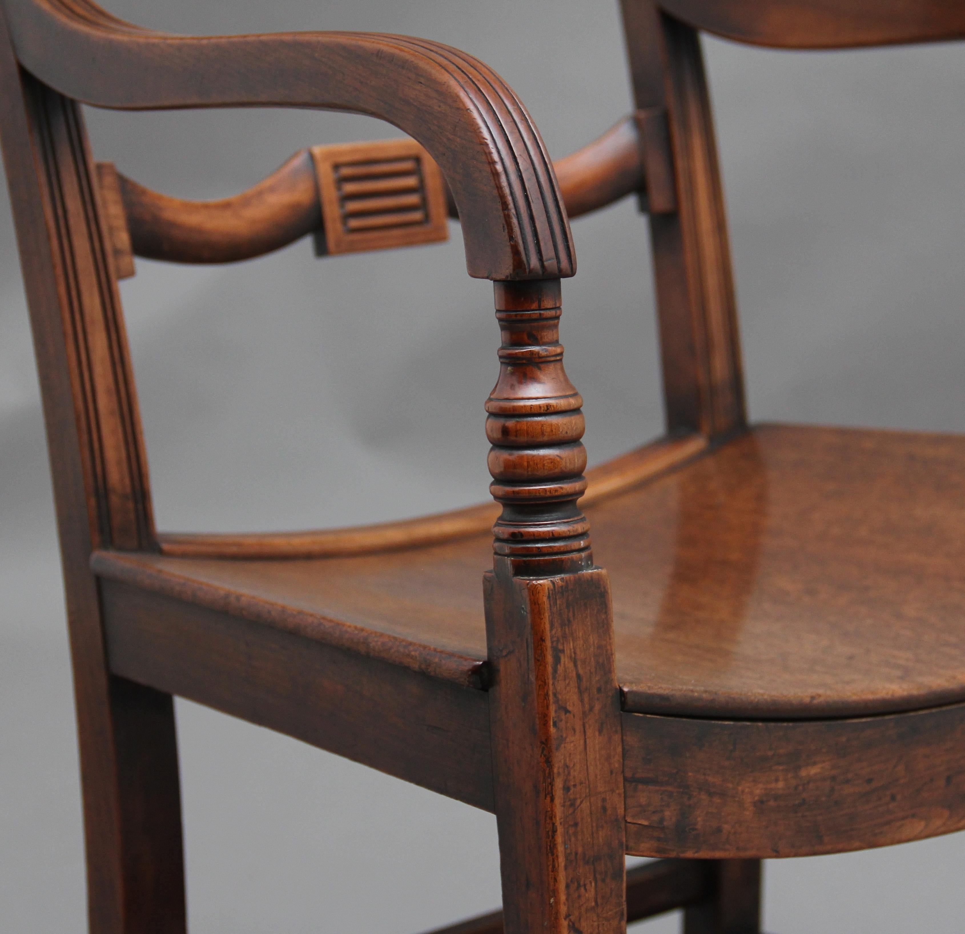 Early 19th Century Ash and Elm Armchair 1