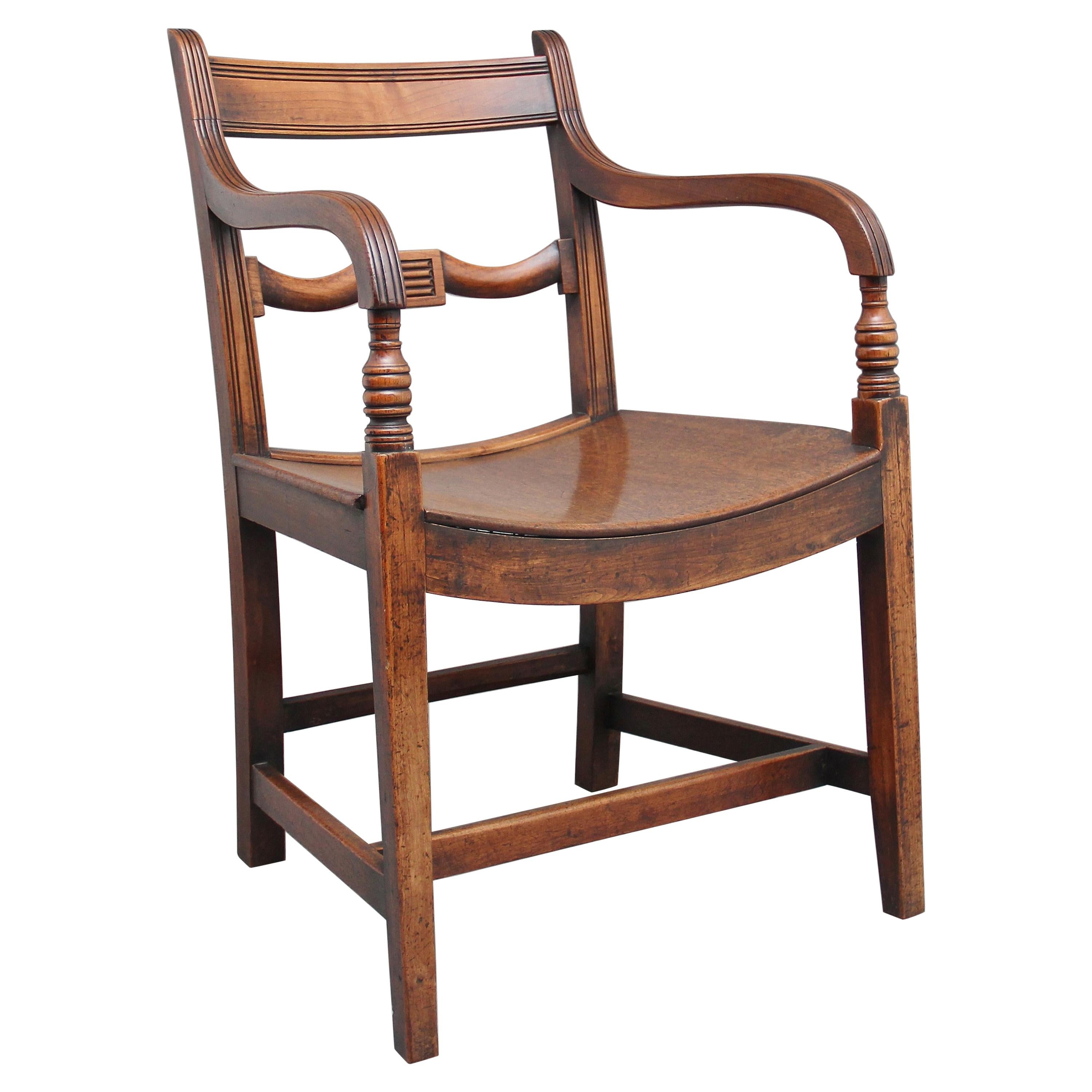 Early 19th Century Ash and Elm Armchair
