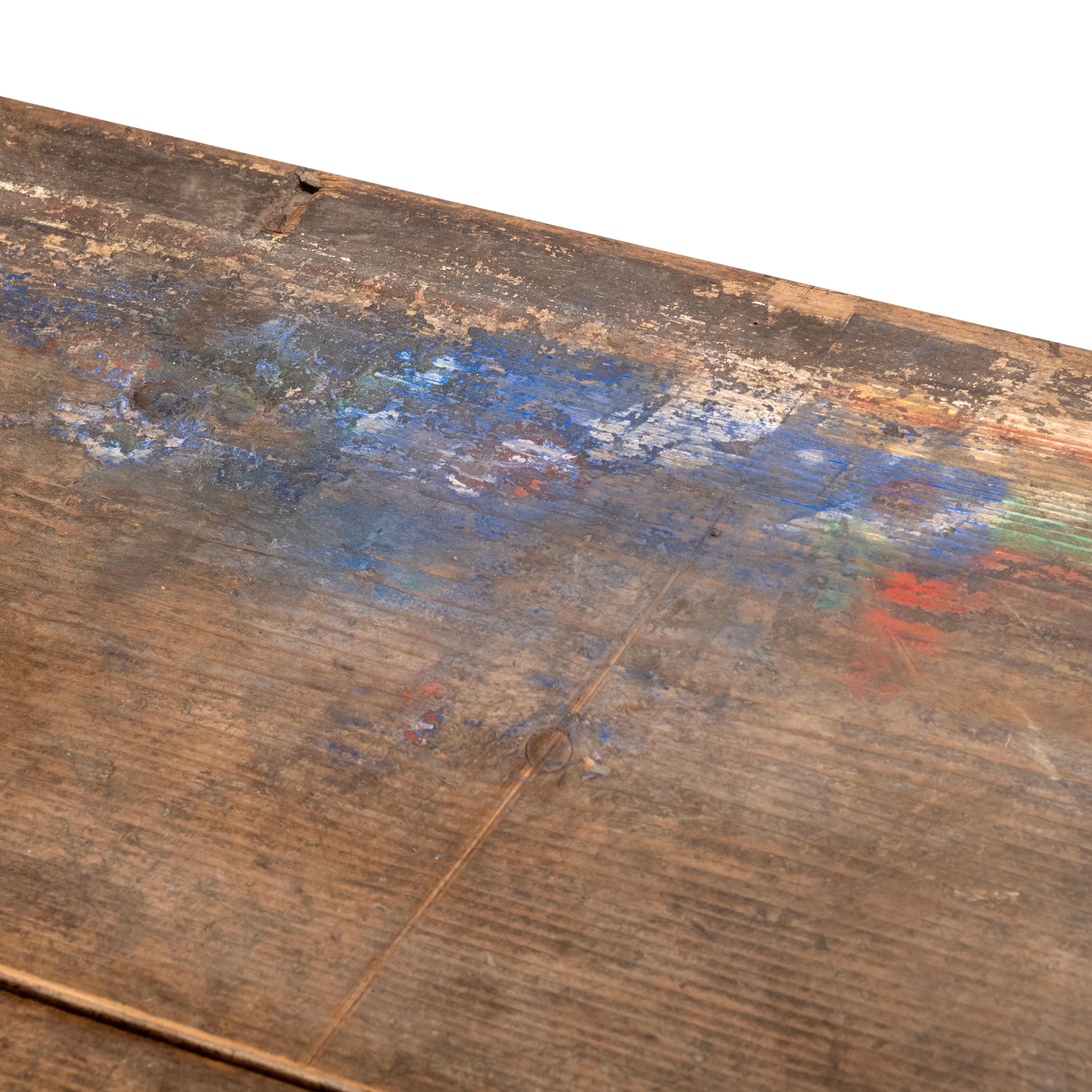 Arqueta austriaca de principios del siglo XIX con pintura original en venta 4