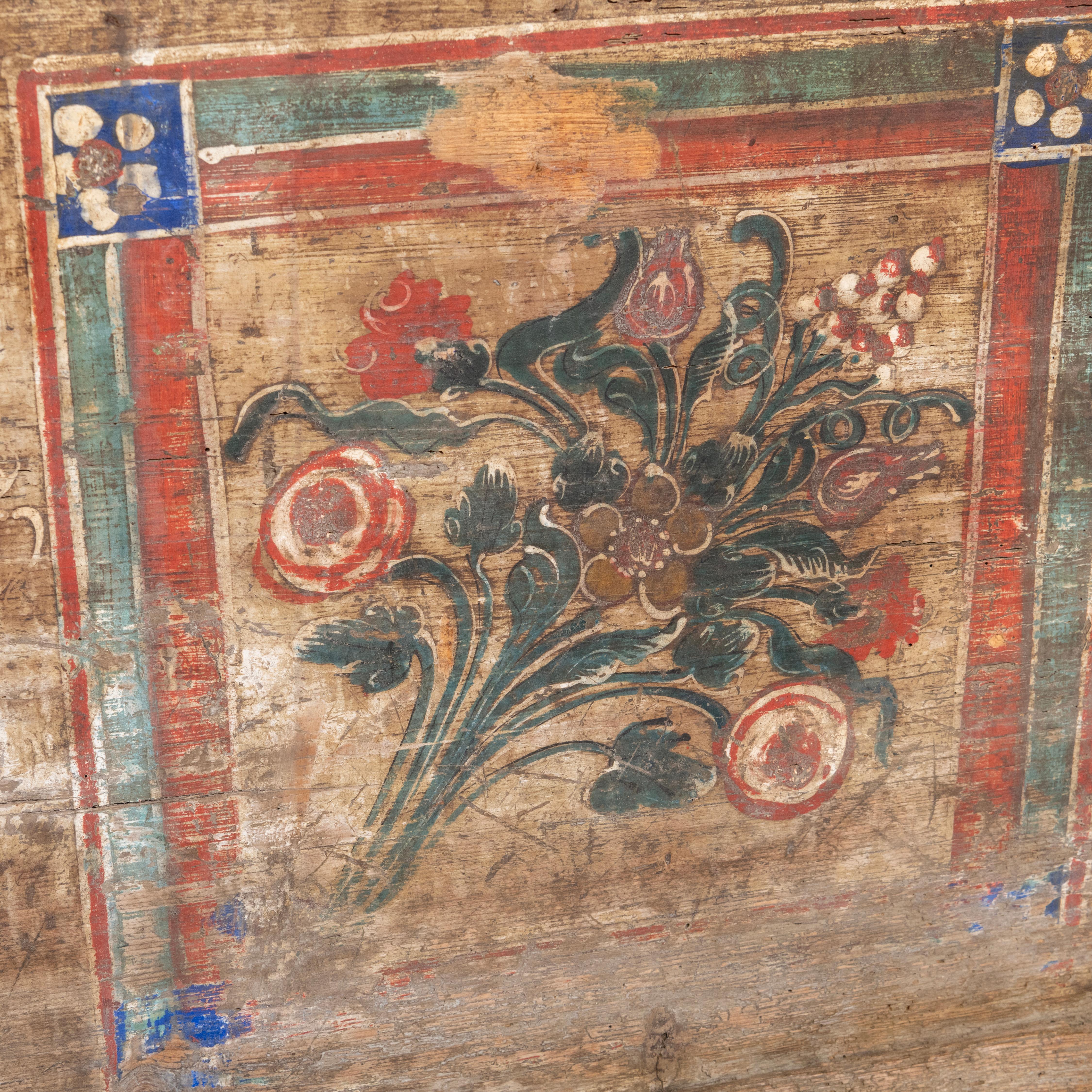 Arqueta austriaca de principios del siglo XIX con pintura original en venta 6