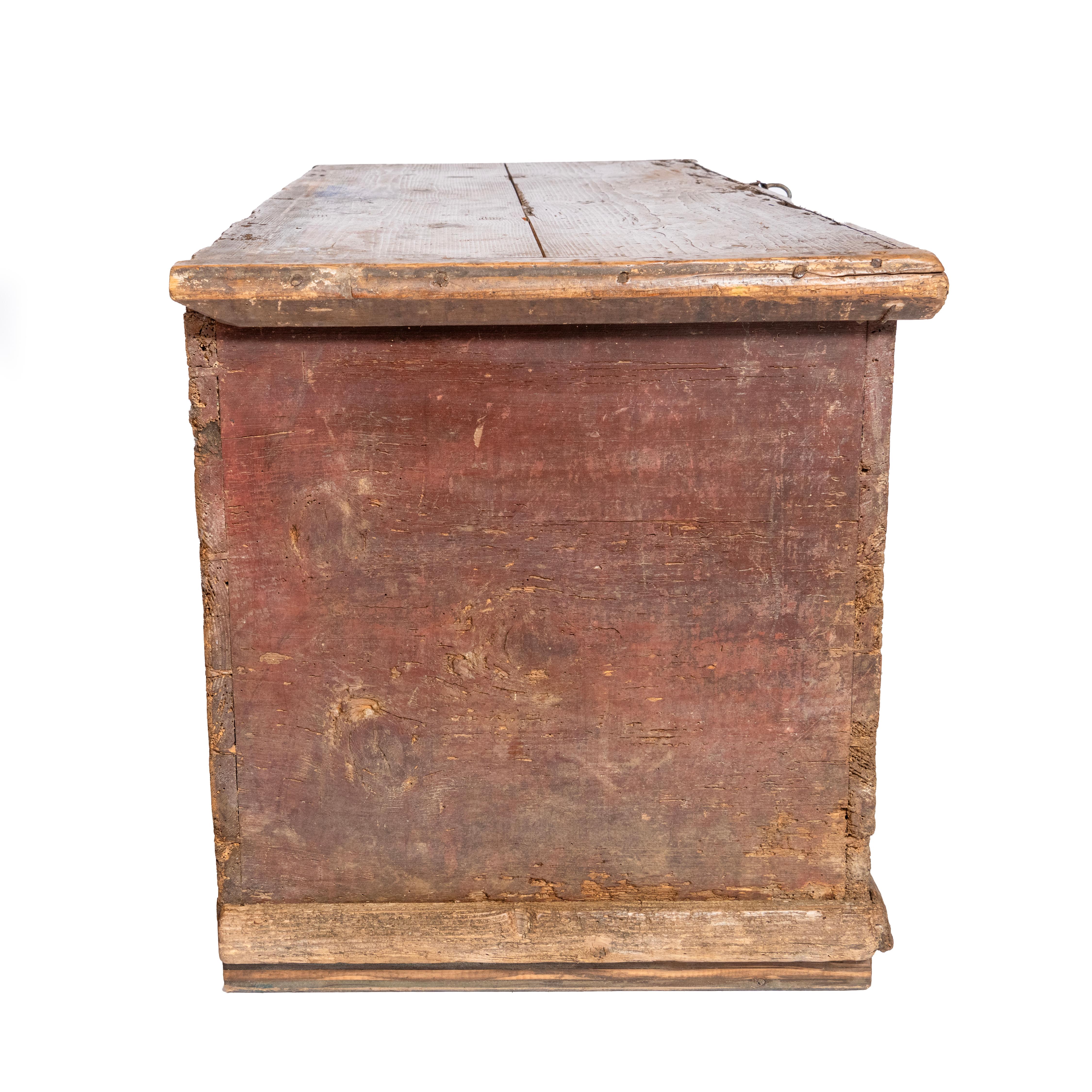 Arqueta austriaca de principios del siglo XIX con pintura original Austríaco en venta
