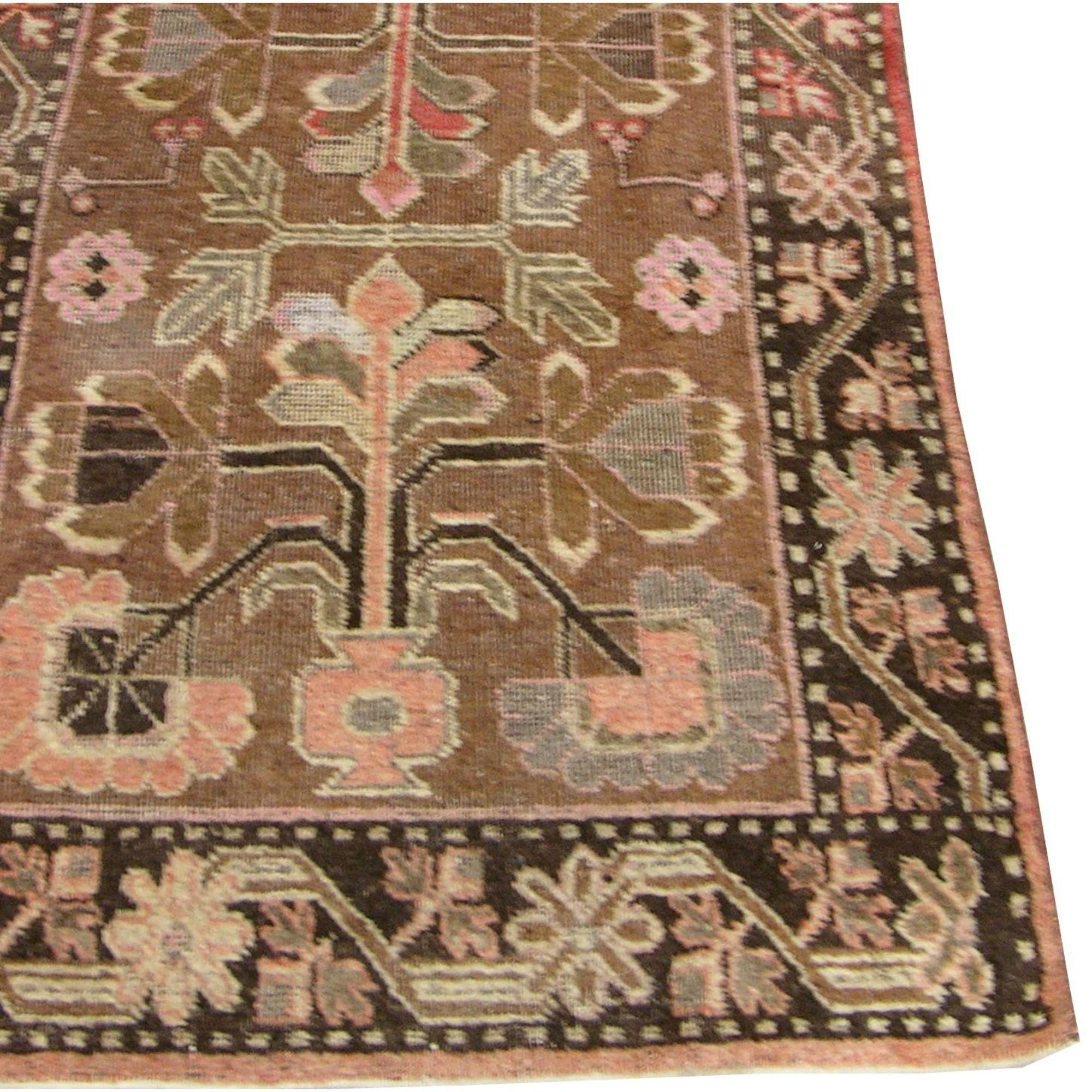 Ca.1900 Authentic Samarkand Rug 4'8'' x 2'9'', Tribal and Traditional, Wool on cotton foundation