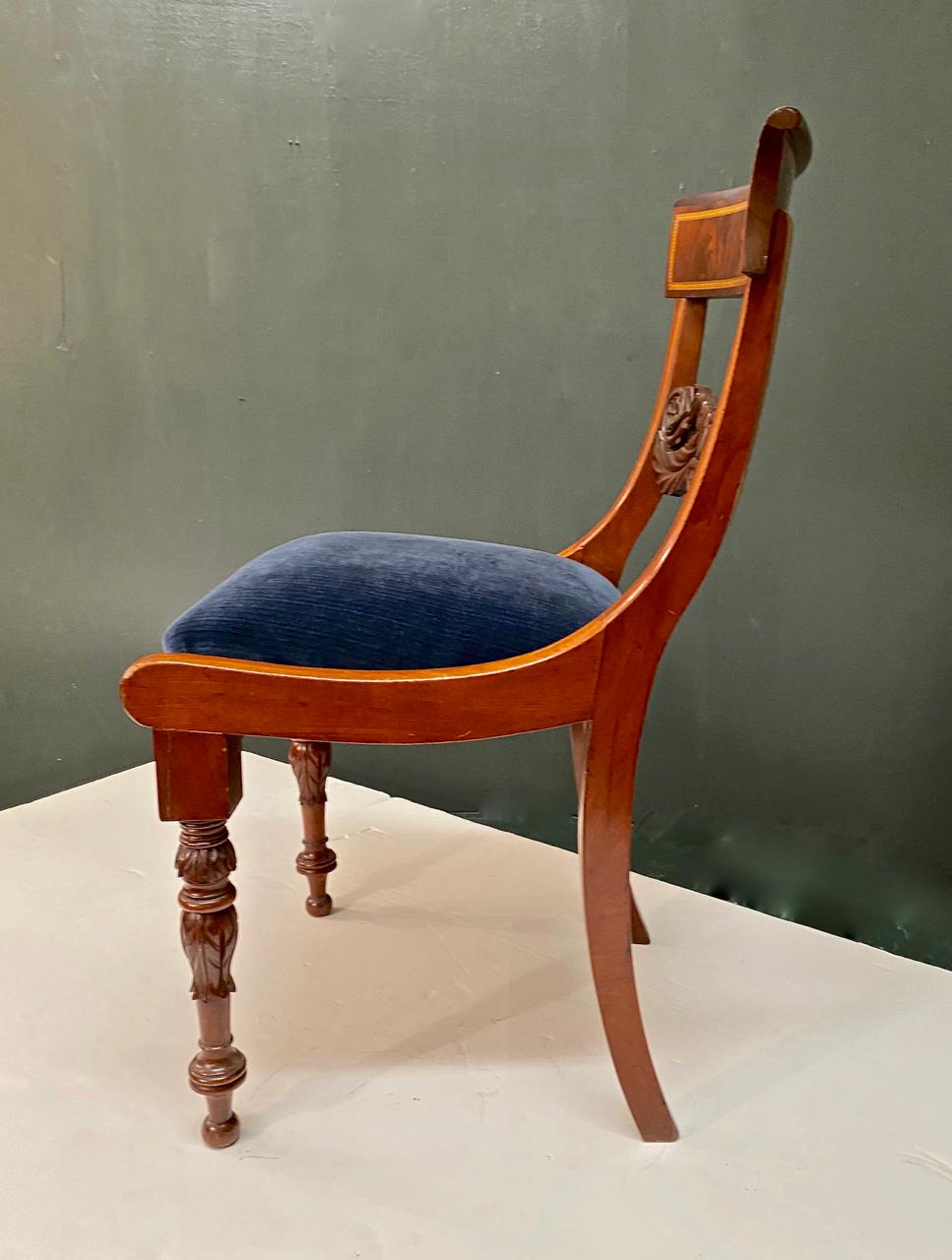 European Early 19th Century Baltic Neoclassical Side Chair For Sale