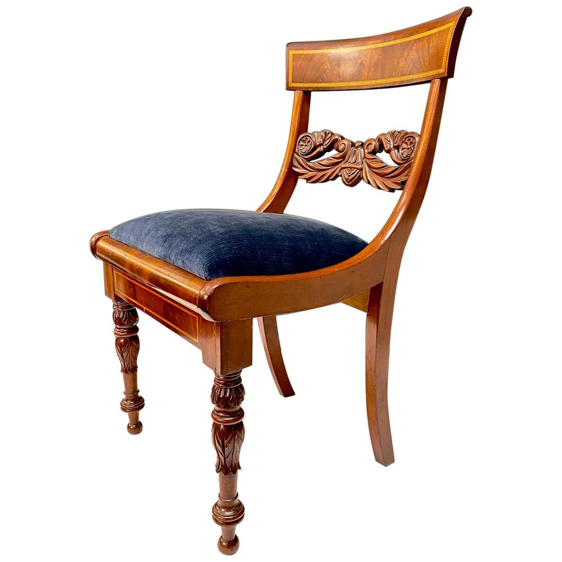 Early 19th Century Baltic Neoclassical Side Chair
