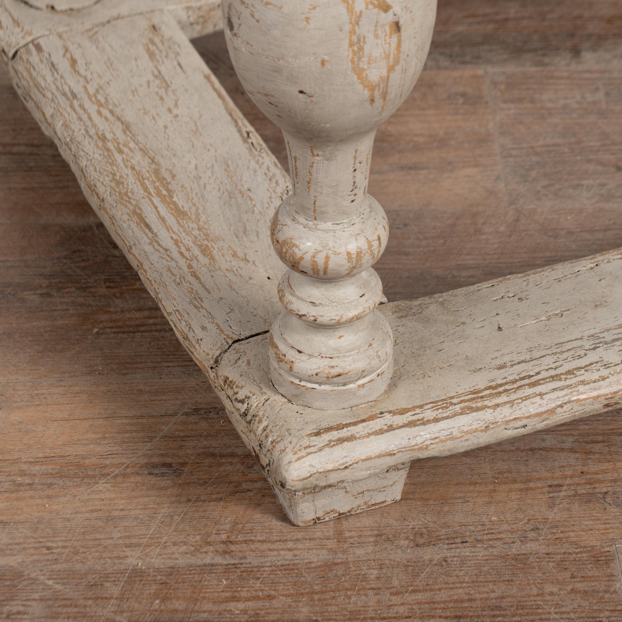 Early 19th Century Baroque Oak Work Table Refectory Table from Denmark For Sale 3