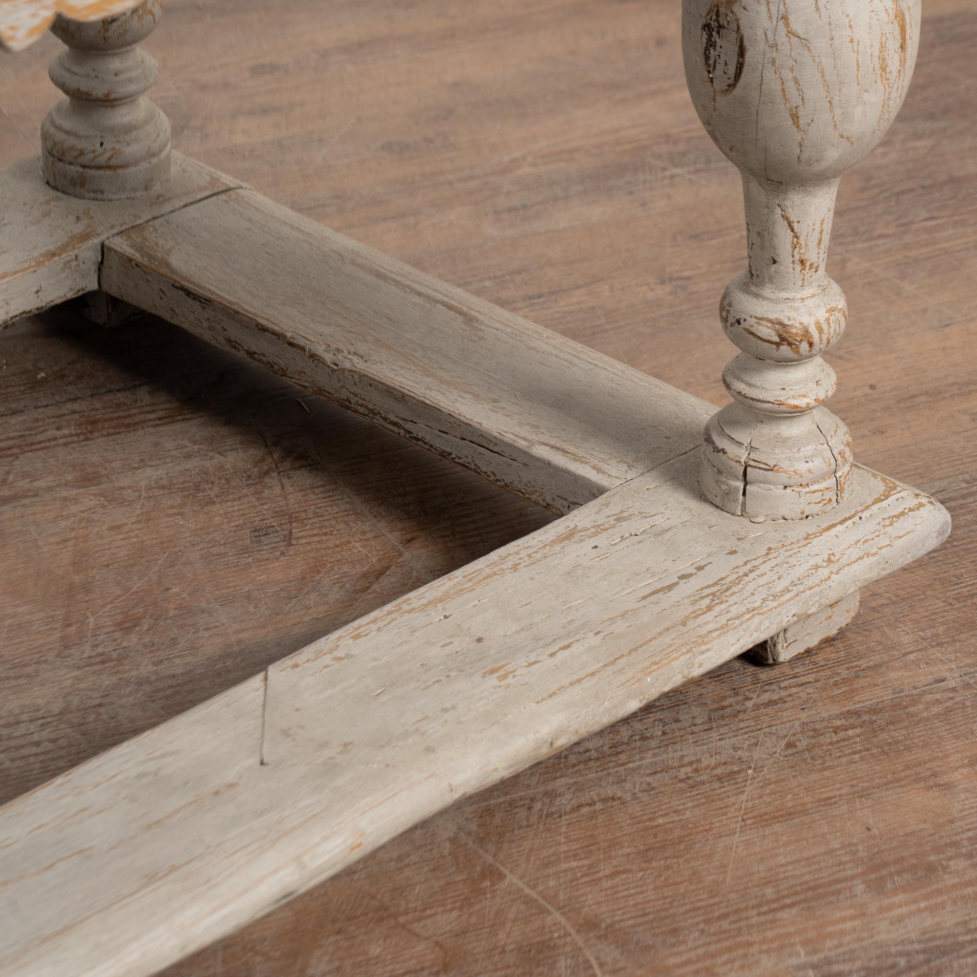 Early 19th Century Baroque Oak Work Table Refectory Table from Denmark For Sale 4