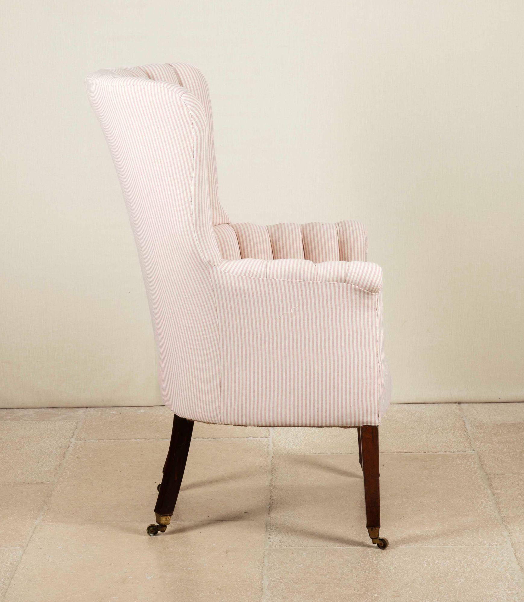 Sillón con respaldo de barril de principios del siglo XIX Regencia en venta