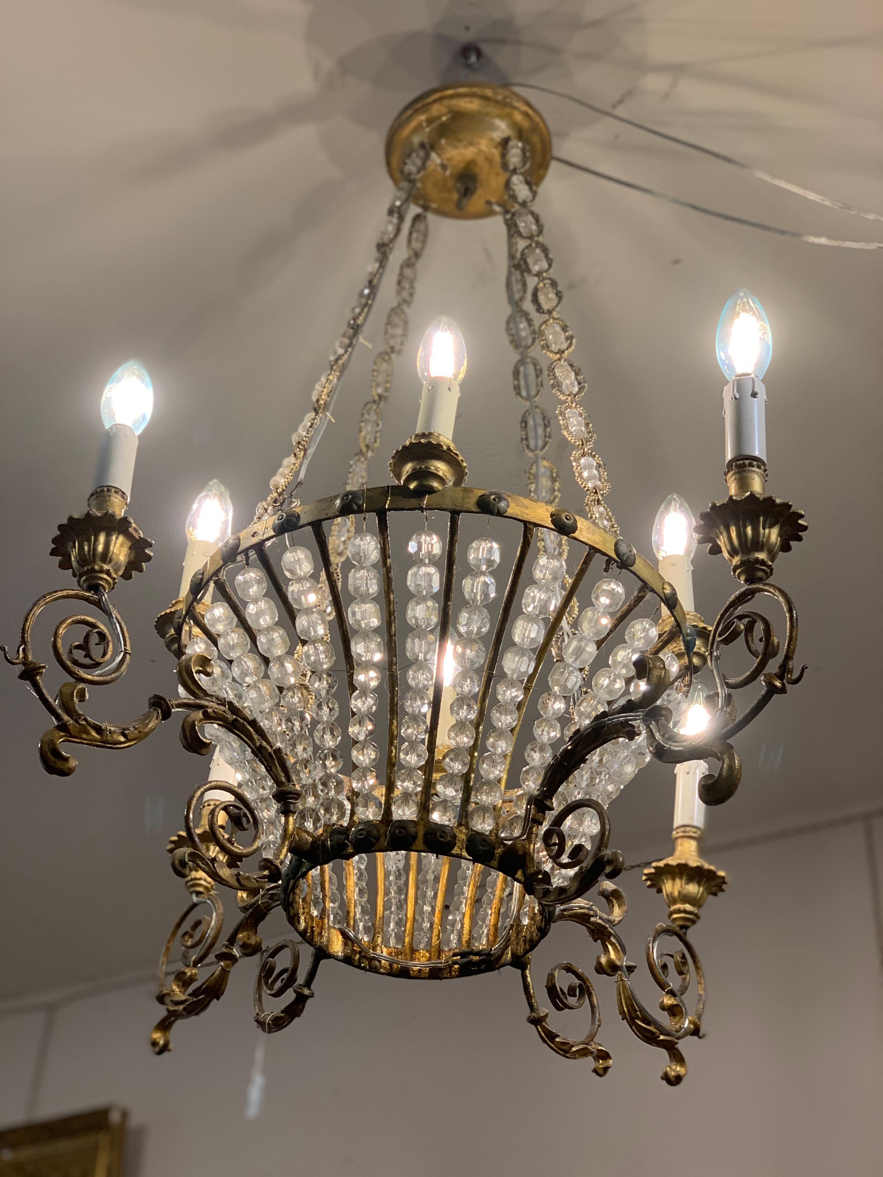 Candelabro de cesta de principios del siglo xix en venta 3