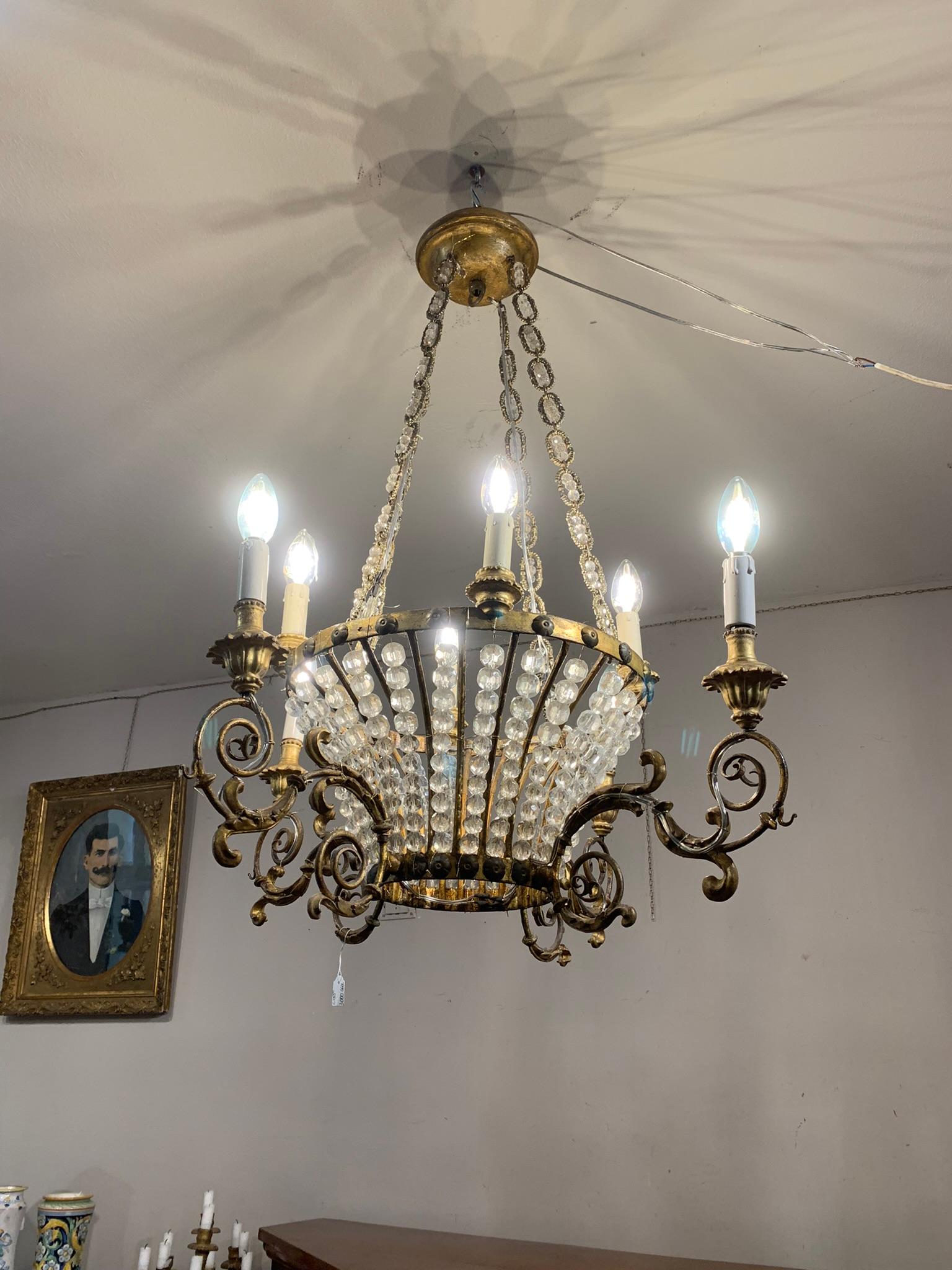 Candelabro de cesta de principios del siglo xix Italian en venta