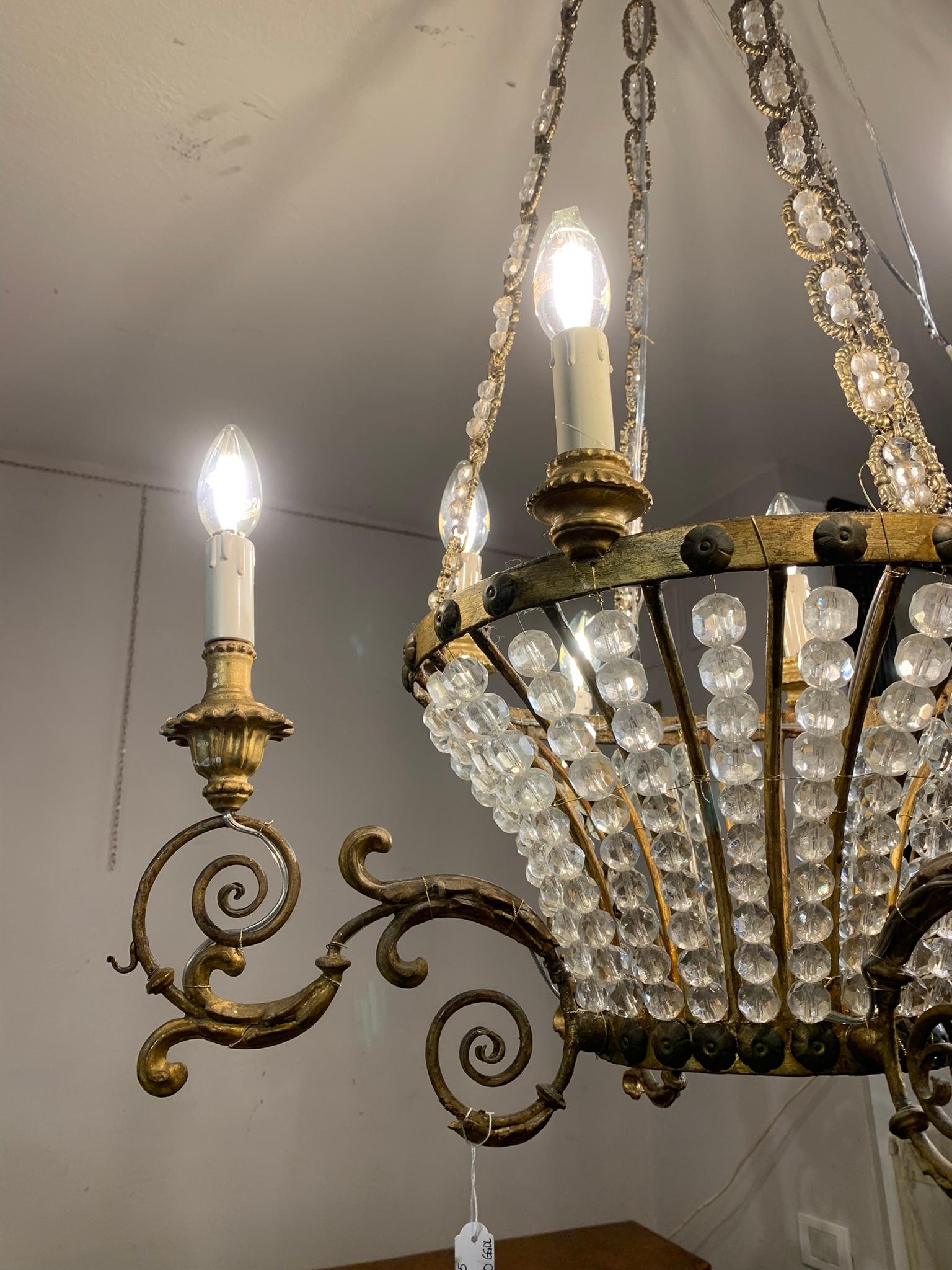 Candelabro de cesta de principios del siglo xix en Bueno estado para la venta en Firenze, FI