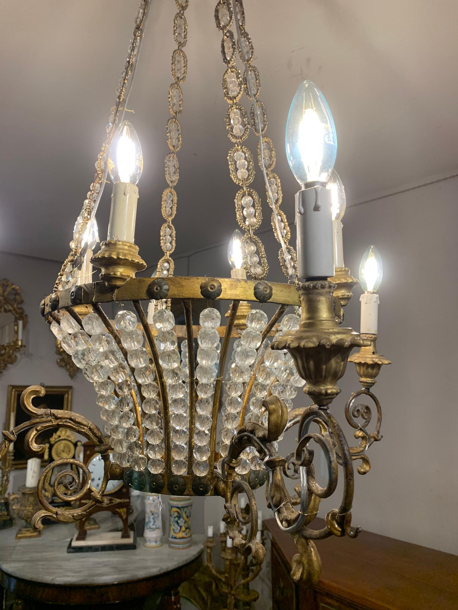 Candelabro de cesta de principios del siglo xix 19th Century en venta