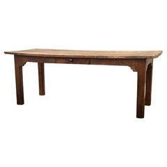 Antique Early 19th Century Beech Farmhouse Dining Table