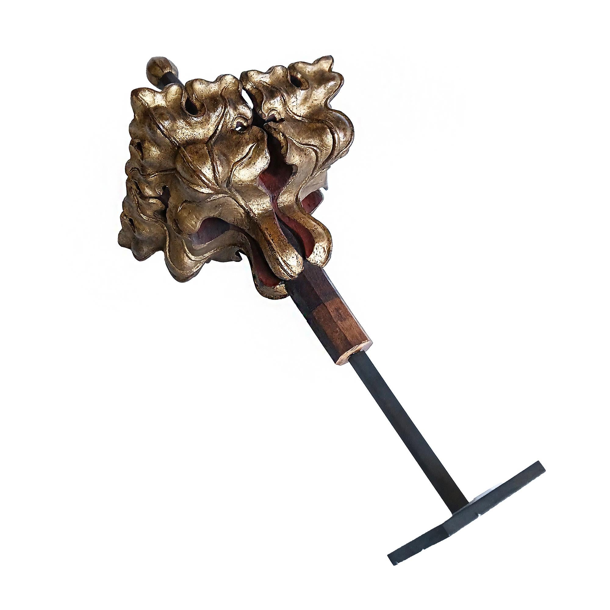 Belgischer Giltwood-Finial aus dem frühen 19. Jahrhundert, auf Stand im Angebot 3