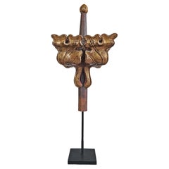 Early 19th Century Belgian Giltwood Finial, on Stand