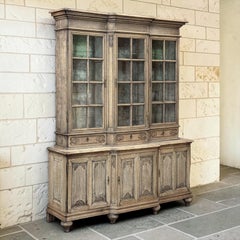 Early 19th Century Belgian Liégeois Régence Carved Oak Bookcase ~ Bibliotheque