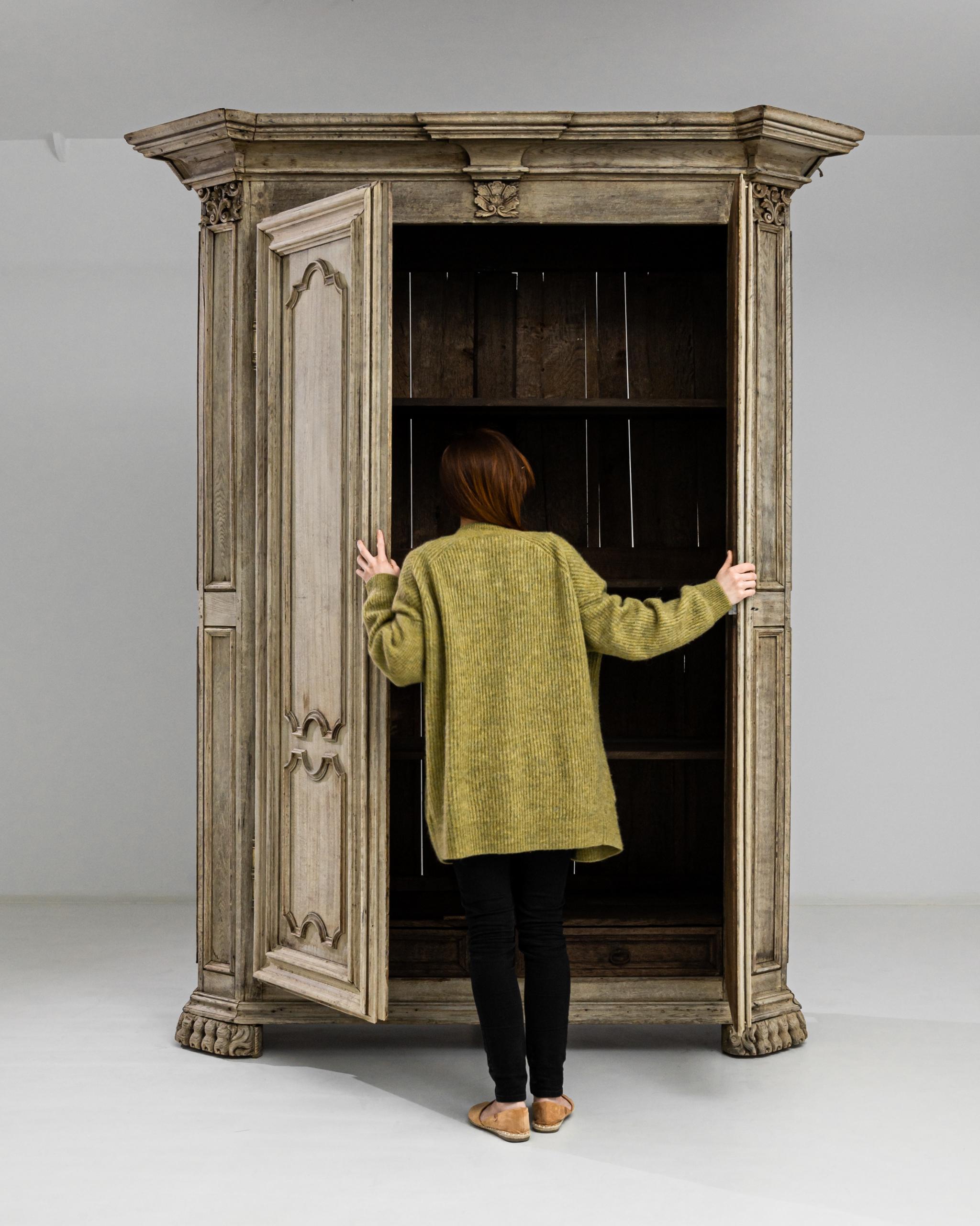 French Early 19th Century Belgian Oak Armoire