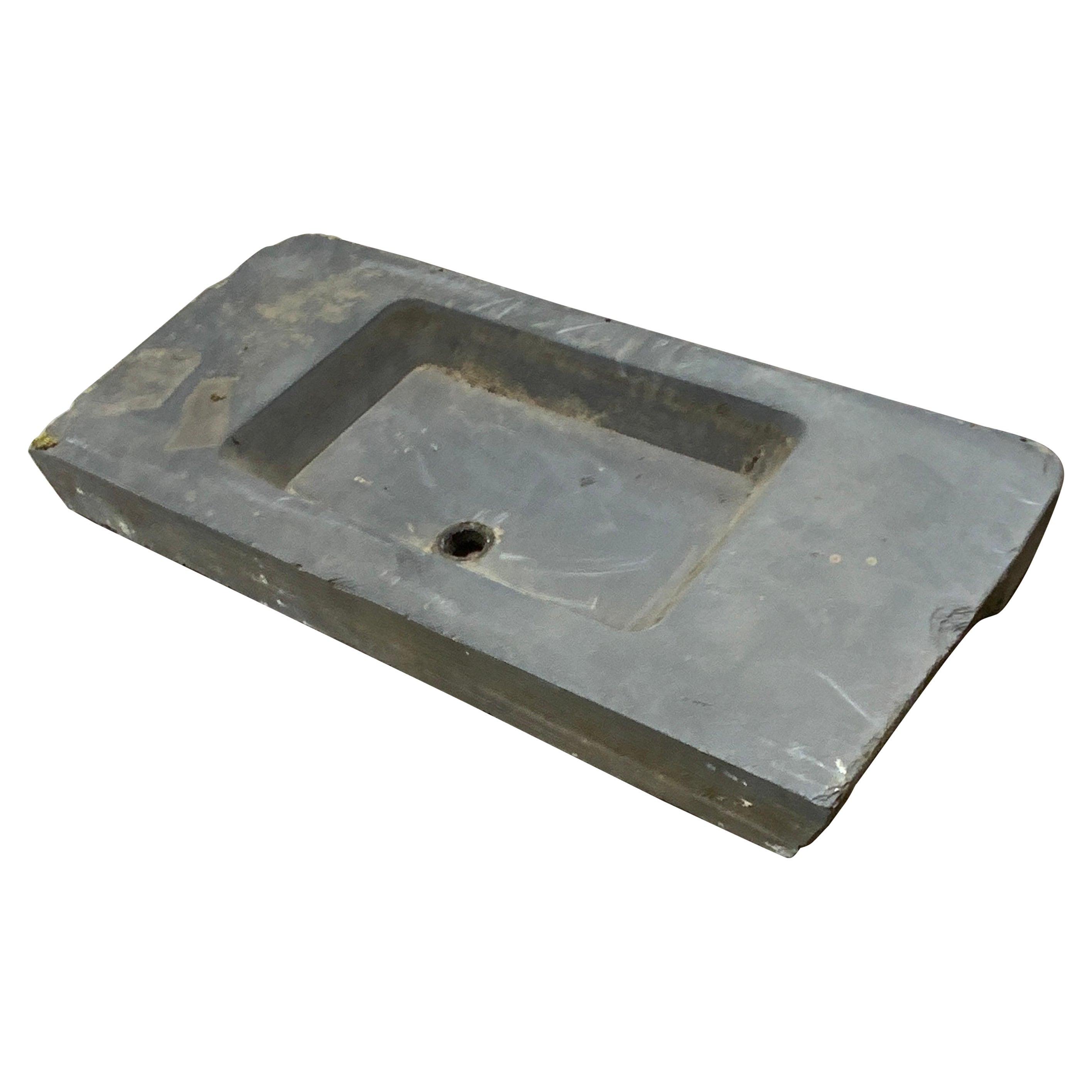 Early 19th Century Belgium Bluestone Sink