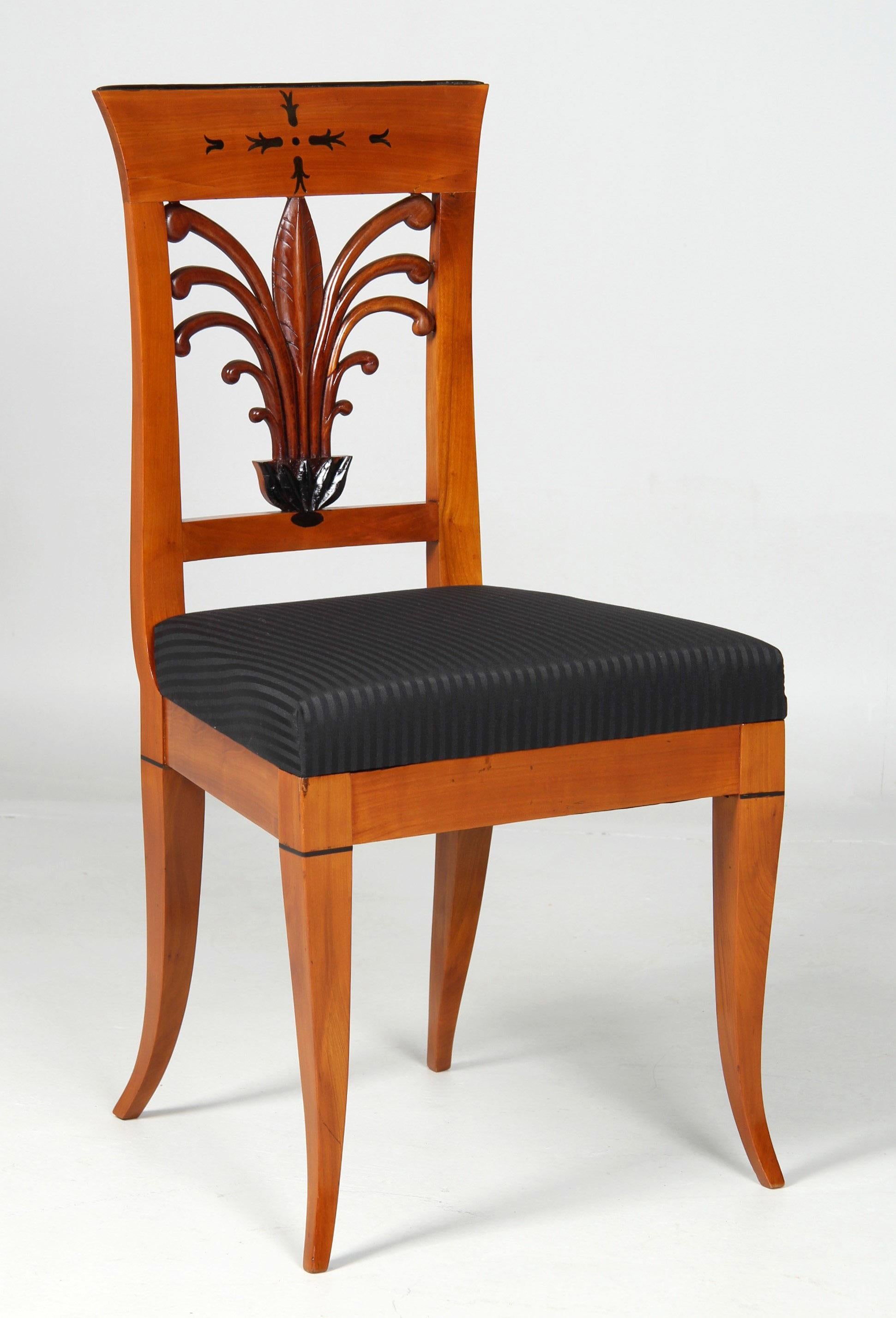 Early 19th Century Biedermeier Chair, Cherry, Germany (Bavaria) 1800-1810 For Sale 2
