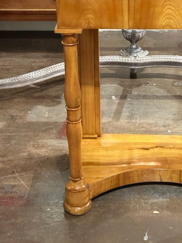 Early 19th Century Biedermeier Cherrywood Console In Good Condition For Sale In Dallas, TX
