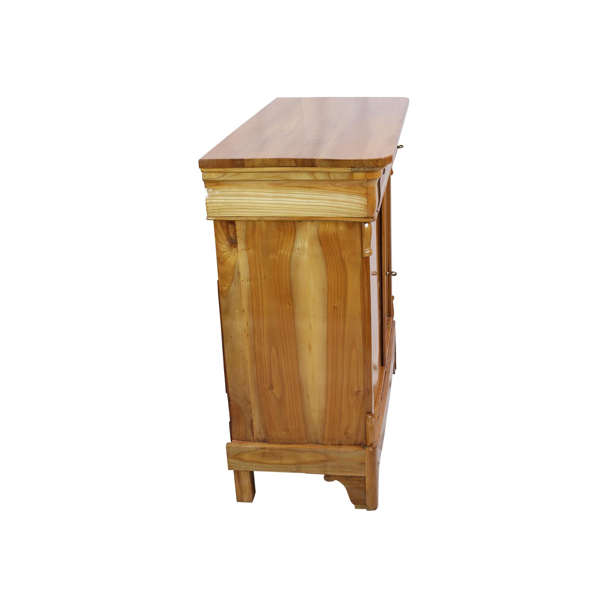 Early 19th Century Biedermeier Cherrywood Half Cabinet / Commode For Sale 5