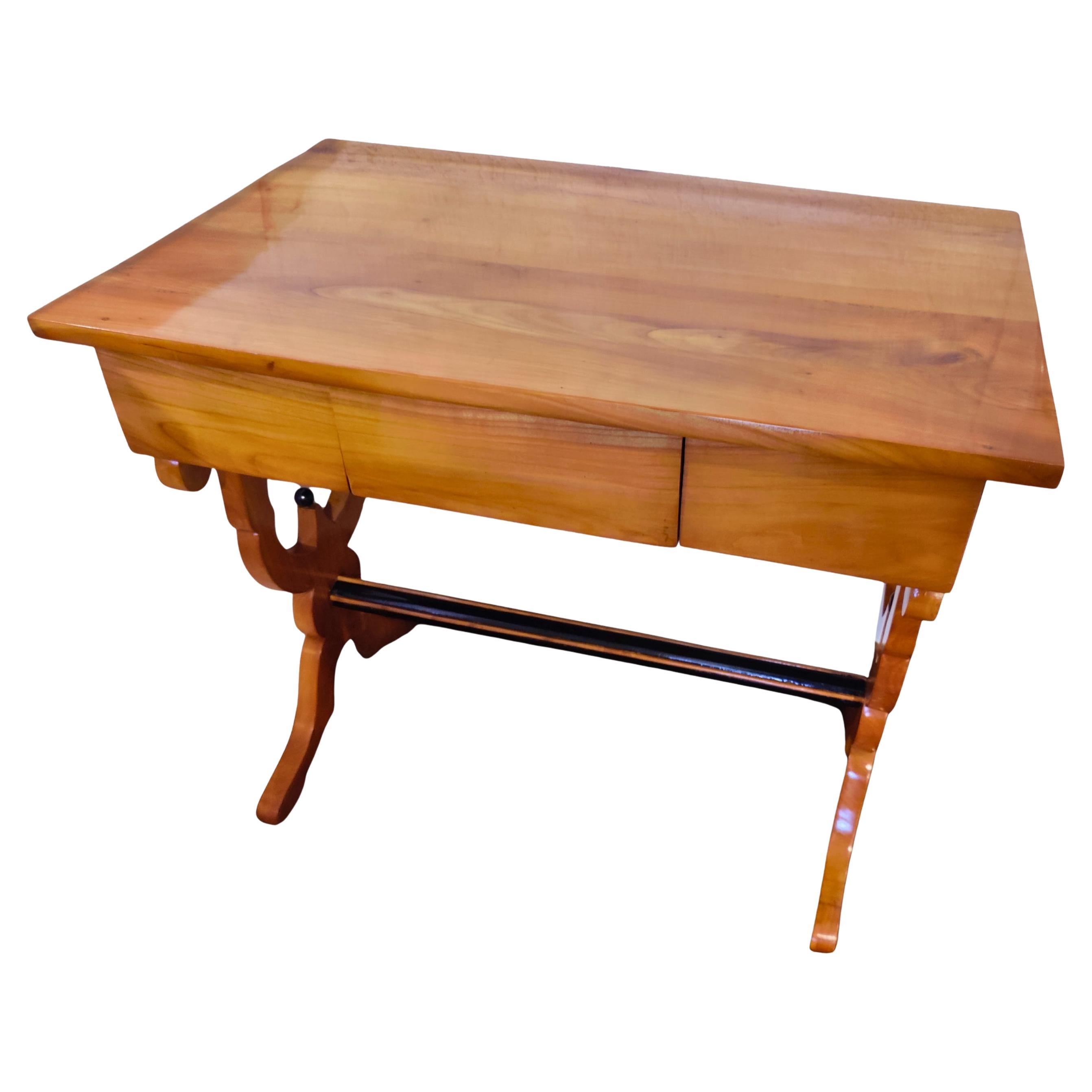 Early 19th Century Biedermeier Cherrywood Ladies Desk, Germany For Sale