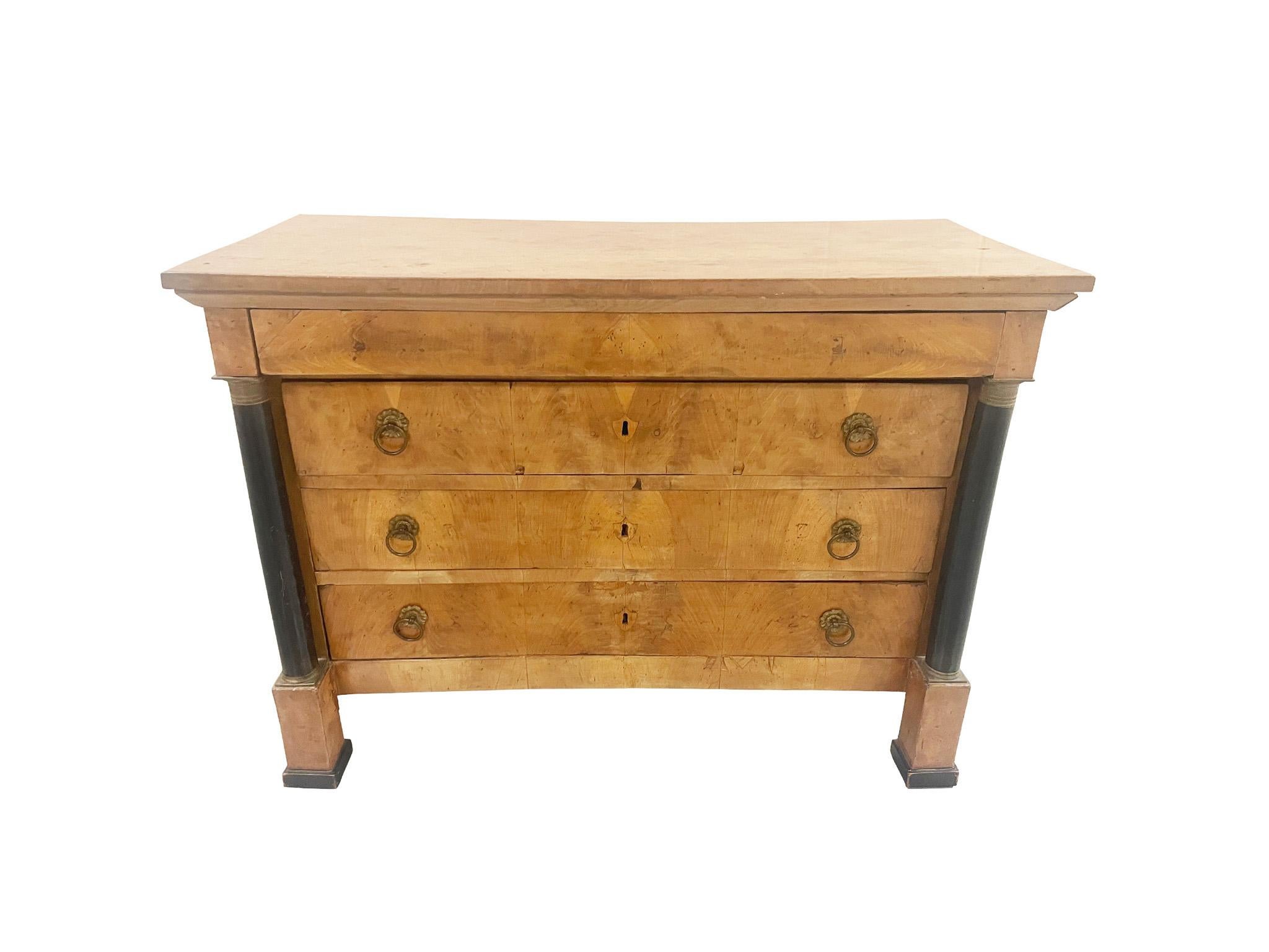 Hand-Crafted Early 19th Century Biedermeier Chest of Drawers