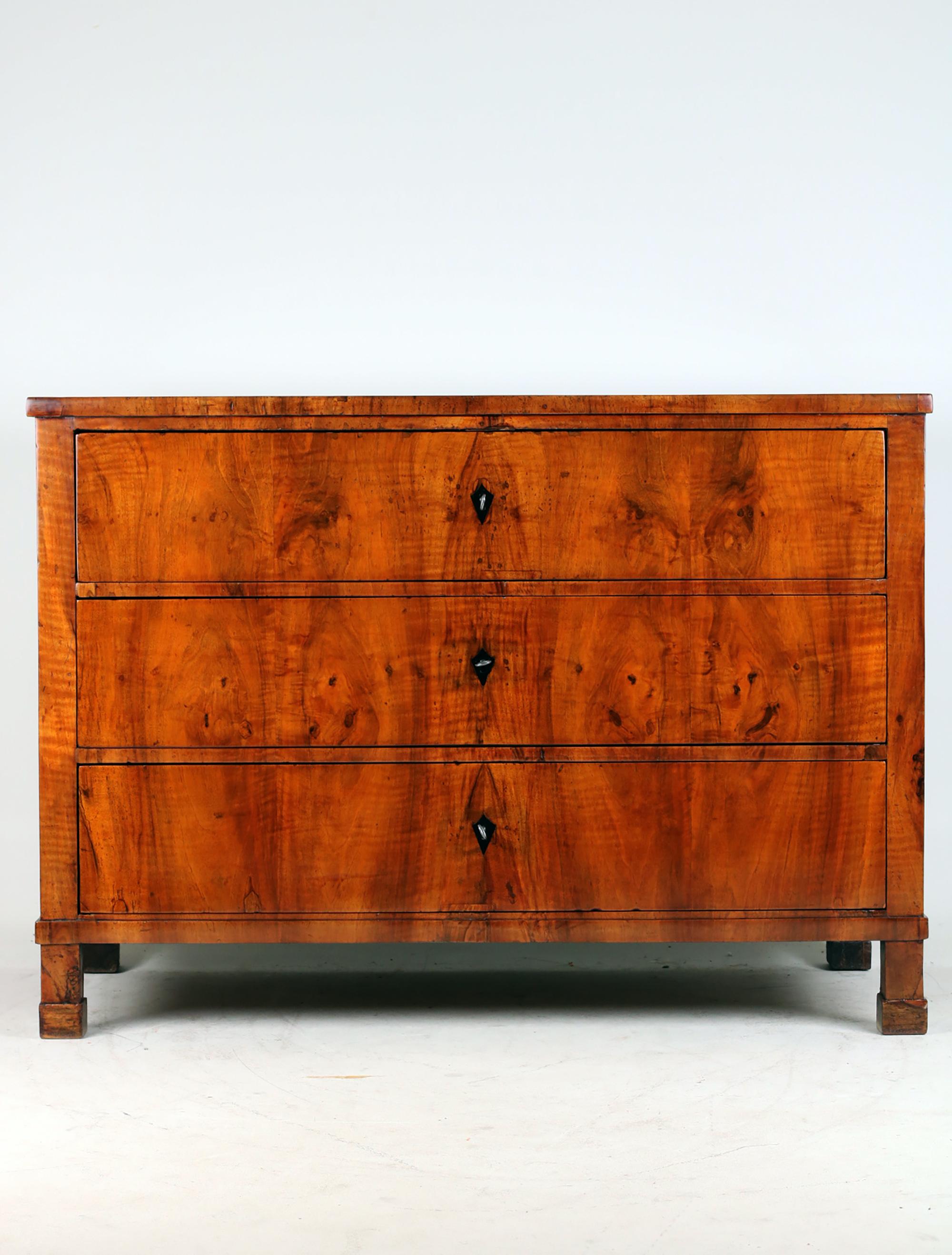 Early 19th Century Biedermeier Chest of drawers, Walnut  For Sale 5