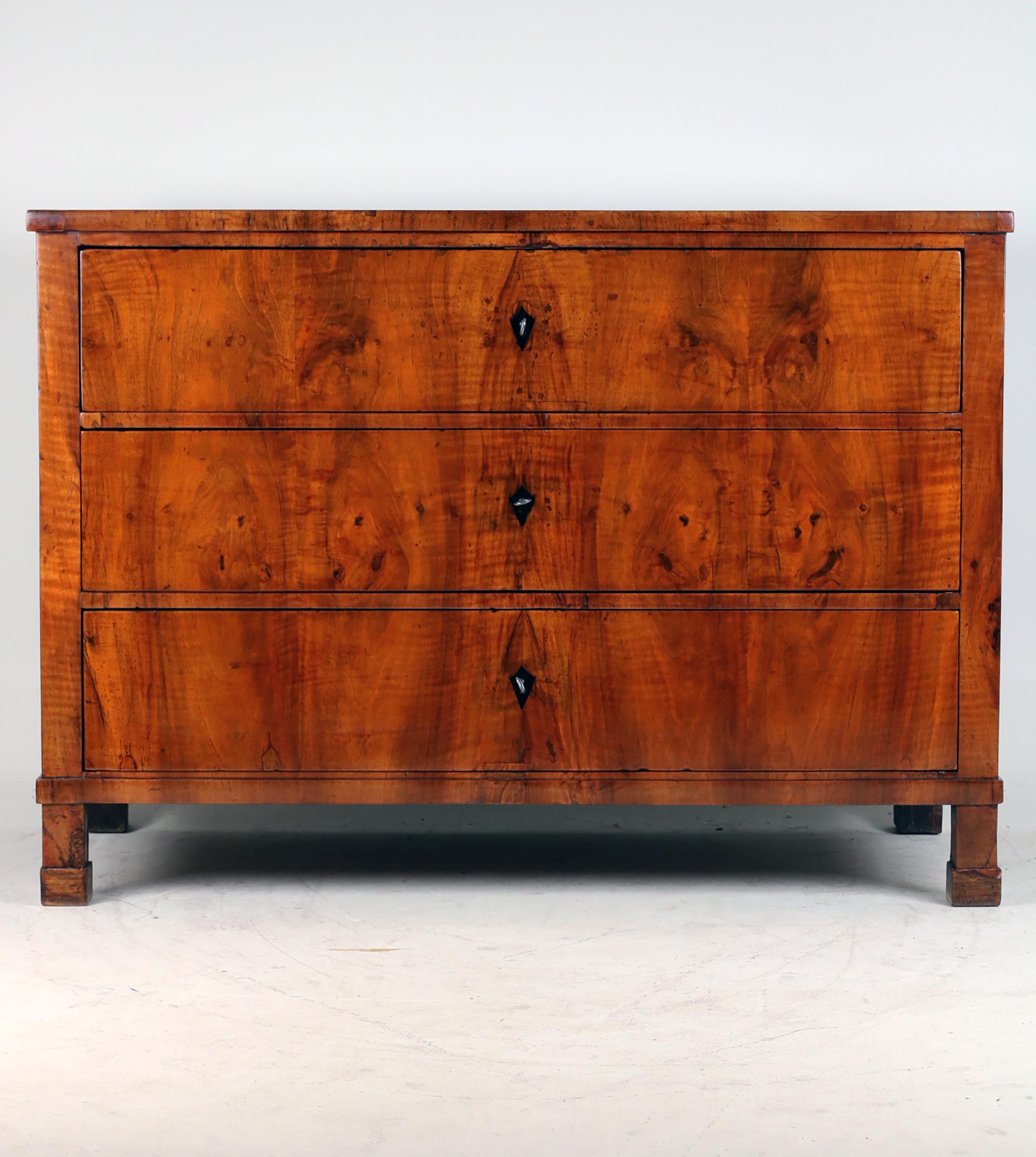 Early 19th Century Biedermeier Chest of drawers, Walnut  For Sale 12