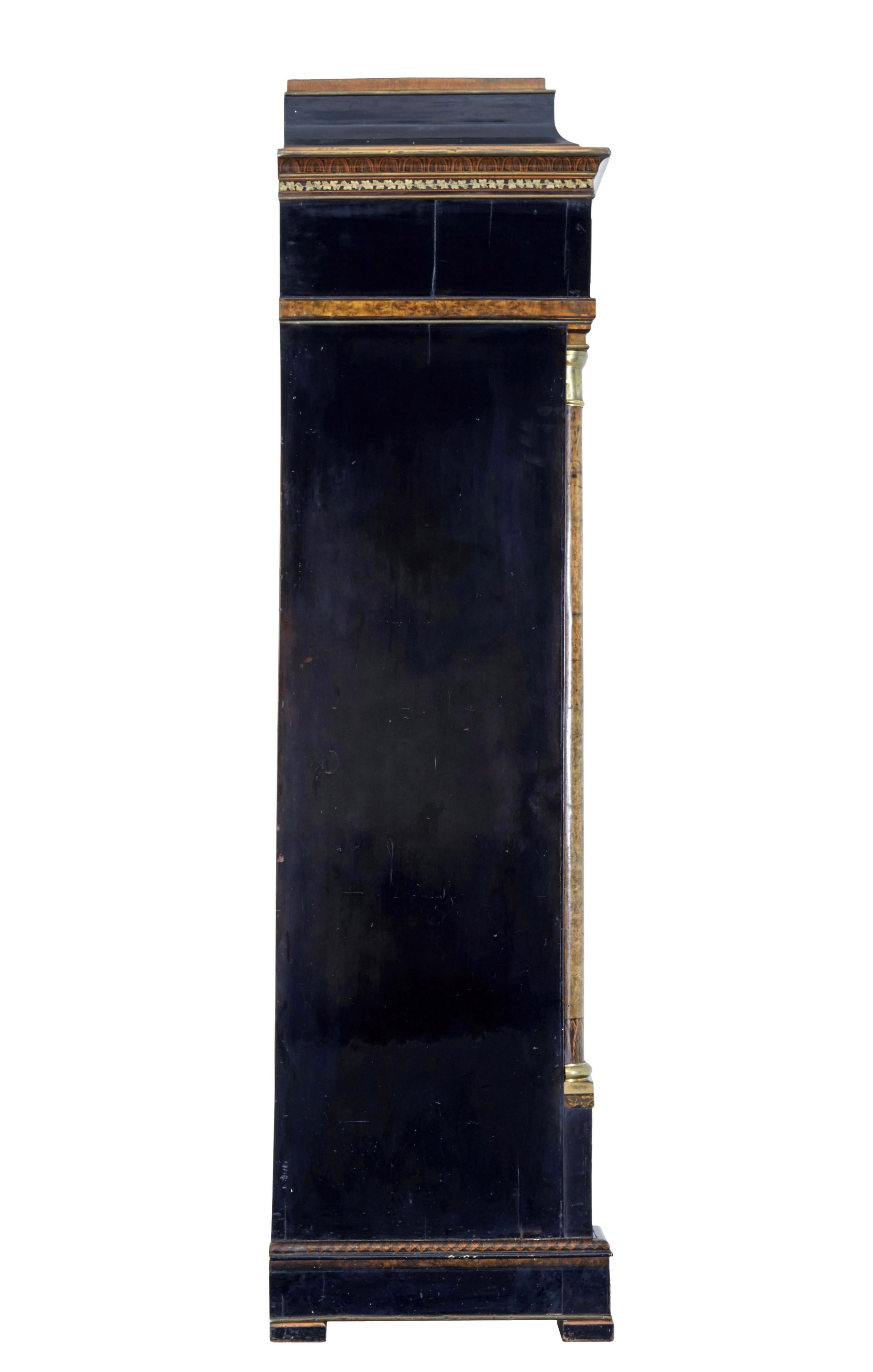 Biedermeier writtenire aus ebonisierter Birke aus dem frühen 19. Jahrhundert im Zustand „Gut“ im Angebot in Debenham, Suffolk