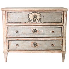 Early 19th Century Biedermeier Painted Chest of Drawers