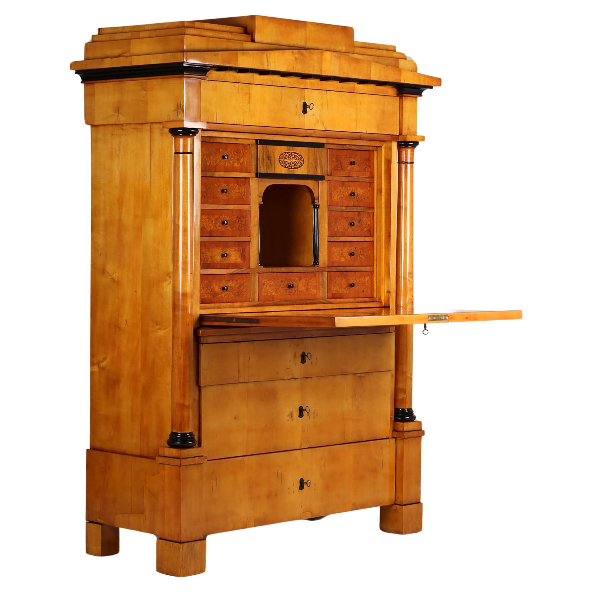 19th Century Biedermeier Secretary For Sale at 1stDibs