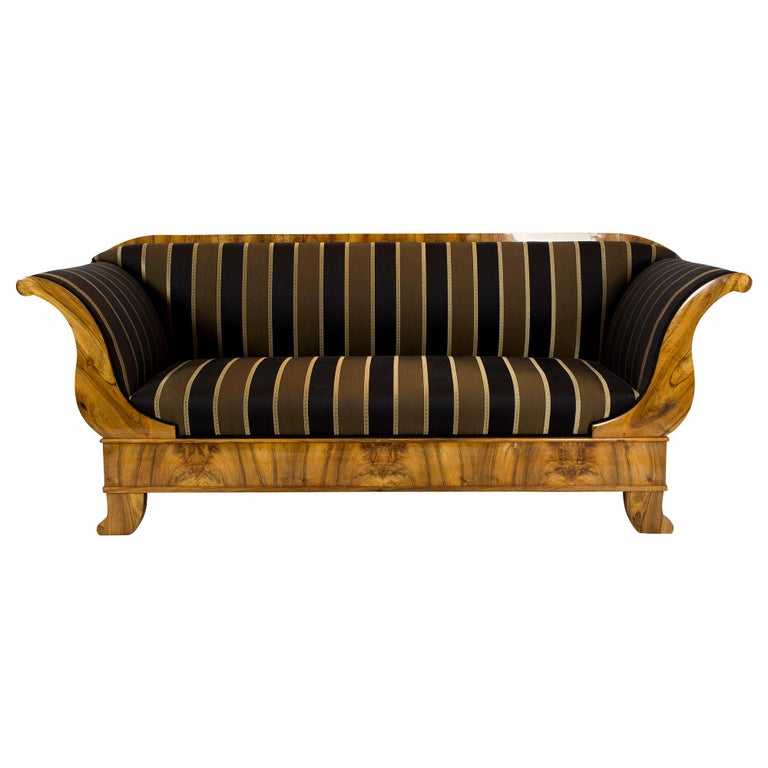 Early 19th Century Biedermeier Walnut Sofa from Germany For Sale at 1stDibs  | biedermeier sofas