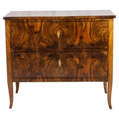 Early 19th Century, Biedermeier Walnut Wood Chest of Drawers