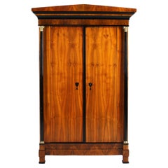 Early 19th Century Biedermeier Wardrobe, Walnut, Southern Germany, circa 1820