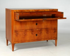 Early 19th Century Biedermeier Writing Chest Of Drawers, Secretaire, circa 1820