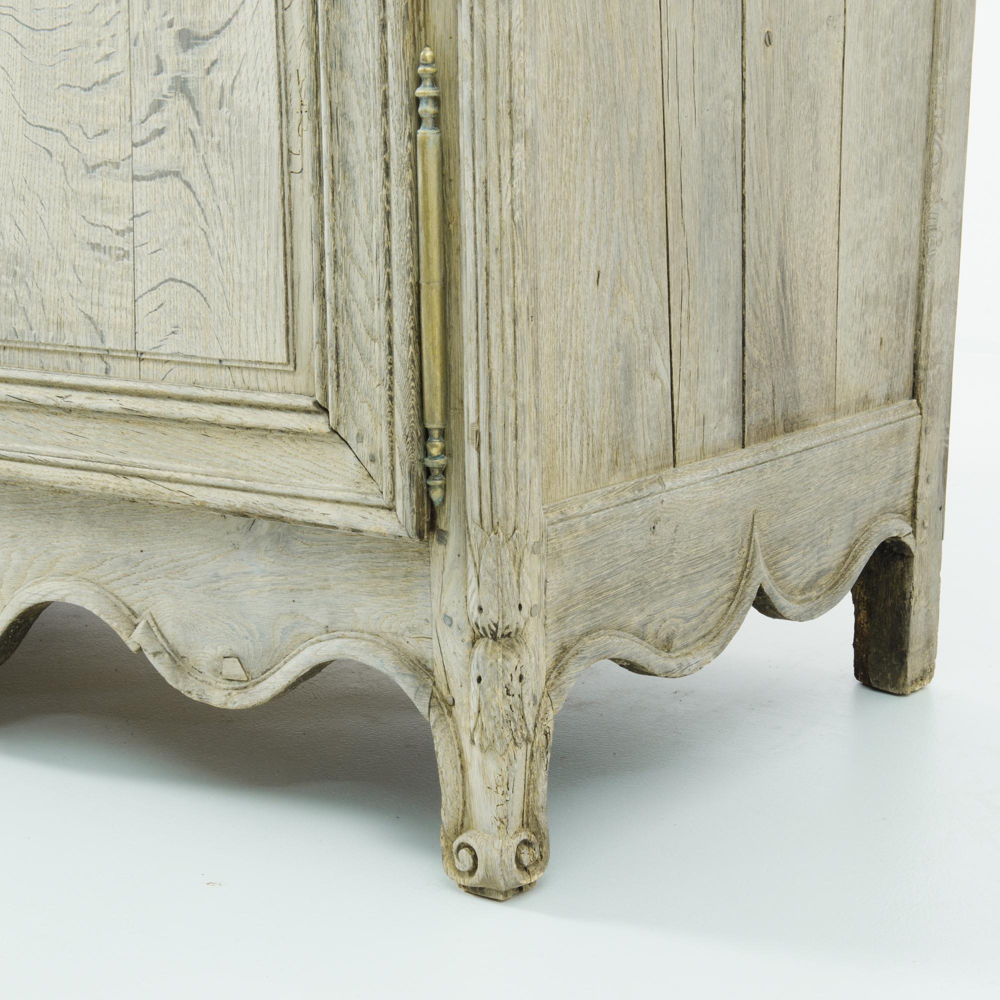Early 19th Century Bleached Oak Vitrine Cupboard 5
