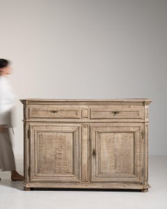Early 19th Century Bleached Wood French Oak Buffet
